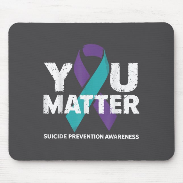 Suicides Prevention Shirts Suicide Awareness  Mousepad (Vorne)