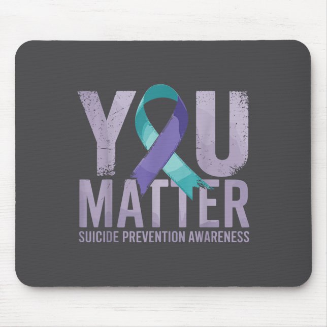 Suicides Prevention Shirts Suicide Awareness  Mousepad (Vorne)