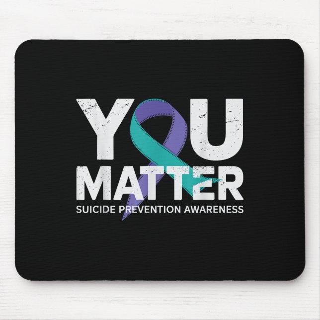 Suicides Prevention Shirts Suicide Awareness  Mousepad (Vorne)