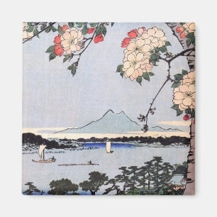 Suijin Schrein und Massaki auf Sumida Fluss Magnet