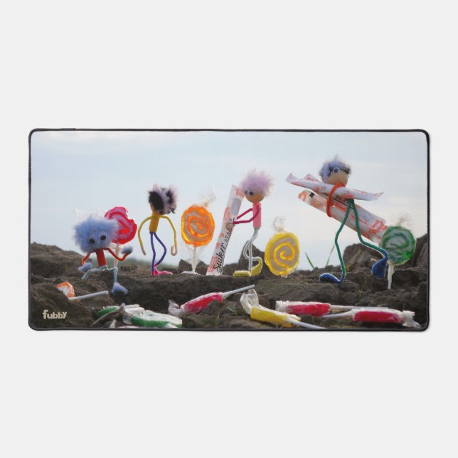 Suikerfeest oogstende Fubby's. Schreibtischunterlage (Vorderseite)