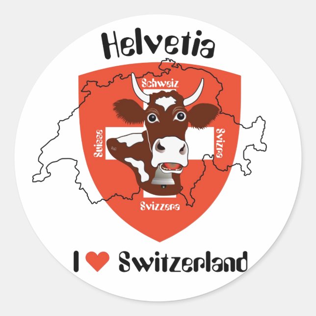 Suisse autocollants (Devant)