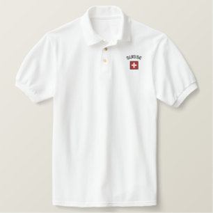 Suisse Mens Polo mit Schweizer Pocket Flag