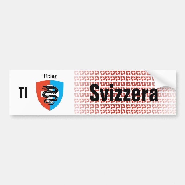 Suisse Svizzera Suisse Tessin Autocollants (Devant)