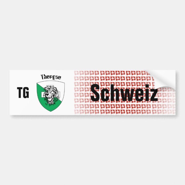 Suisse Svizzera Suisse Thurgau autocollants (Devant)