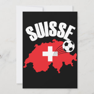 Suisse Switzerland Karte Fußball