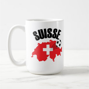 Suisse Switzerland Karte Schweizer Fußball Kaffeetasse