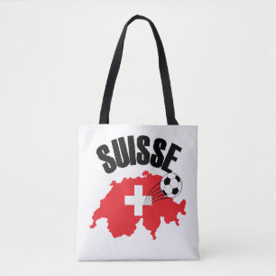 Suisse Switzerland Karte Schweizer Fußball Tasche