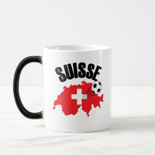 Suisse Switzerland Karte Schweizer Fußball Verwandlungstasse