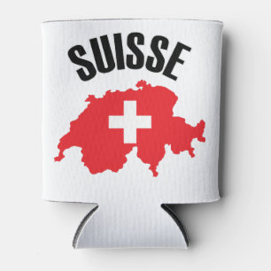 Suisse Switzerland Kartenflagge Dosenkühler