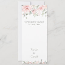 Suite de Faire-Part de Mariage Blushing Roses 2
