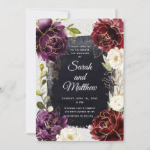 Suite de Faire-part de mariage d'assemblage Floral