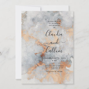 Suite de Faire-part de mariage de carrière en cuiv
