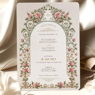 Suite de faire-part de mariage Élégance Victorienn