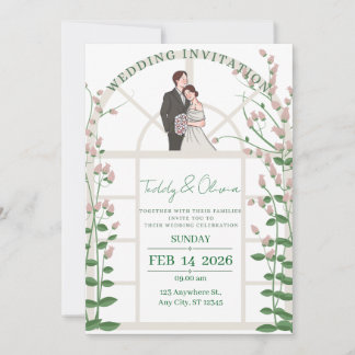 Suite de faire-part de mariage moderne