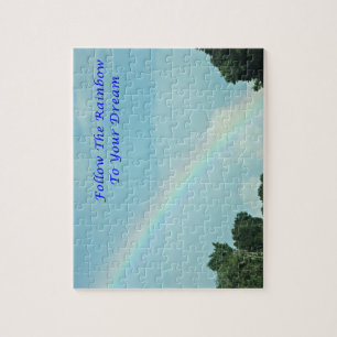 Suivez l'arc-en-ciel à votre puzzle rêveur