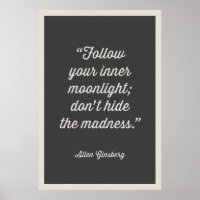 SUIVEZ LE POSTER INNER MOONLIGHT | GRAY