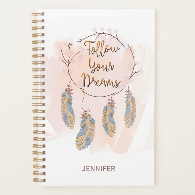 Suivez votre Dreams Dreamcatcher Nom personnalisé (Devant)