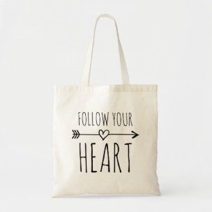 SUIVEZ VOTRE sac fourre-tout de toile du COEUR ave