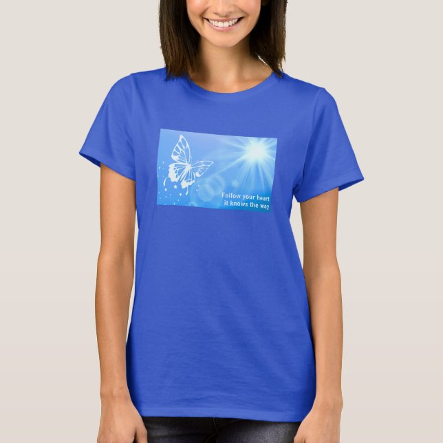 Suivez votre T-shirt Coeur (sombre) (Devant)