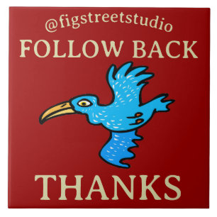 Suivre Bird, ajouter du texte, Carreau