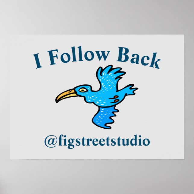 Suivre Retour Oiseau bleu, Poster (Devant)