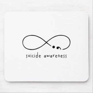 Suizid Bewusstseinsverhütung Semicolon Psychische Mousepad