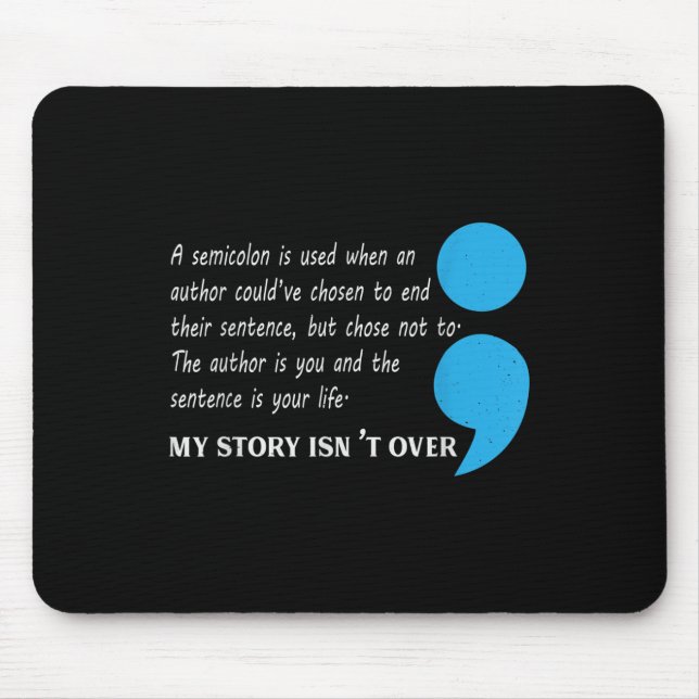 Suizid Depression Bewusstsein Mousepad (Vorne)