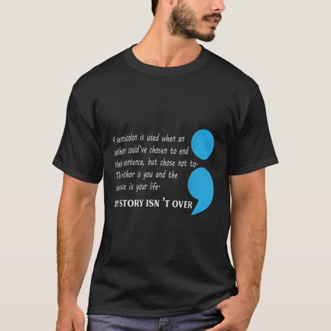 Suizid Depression Bewusstsein T-Shirt (Vorderseite)