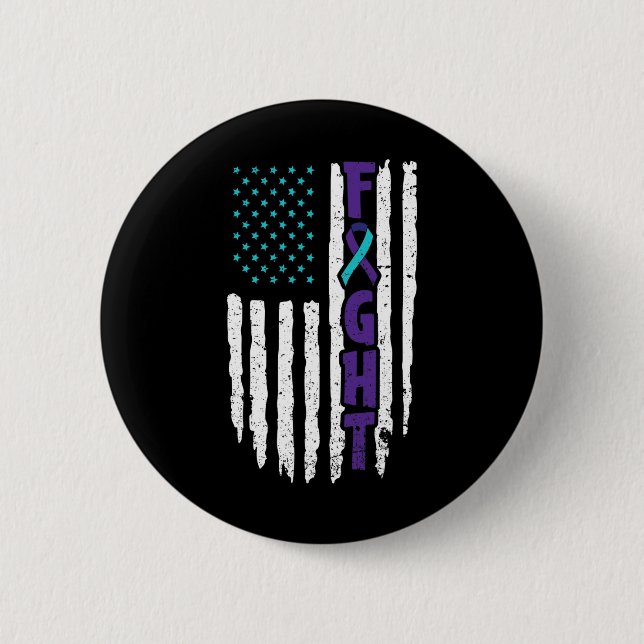 Suizid Depression Design for a Prevention Awarene Button (Vorderseite)