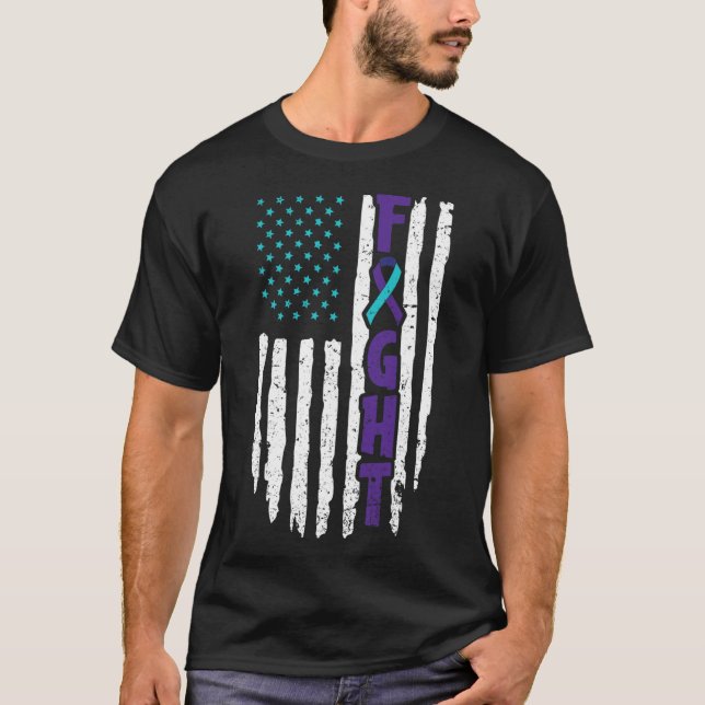 Suizid Depression Design for a Prevention Awarene T-Shirt (Vorderseite)