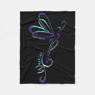 Suizid Depression Dragonfly Prävention Bewusstsein Fleecedecke