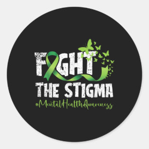 Suizid Depression Kampf gegen Stigma Prävention Aw Runder Aufkleber