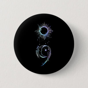 Suizid Prävention Awareness Choose Life Semicolon Button