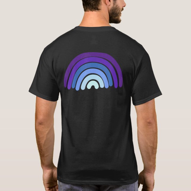 Suizidbewusstsein Monat Mama Vater Kinder Ra T-Shirt (Rückseite)