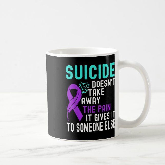 Suizidbewusstsein Psychische Gesundheit Suizidpräv Kaffeetasse (Rechts)