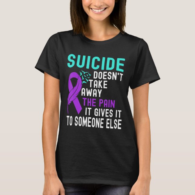 Suizidbewusstsein Psychische Gesundheit Suizidpräv T-Shirt (Vorderseite)