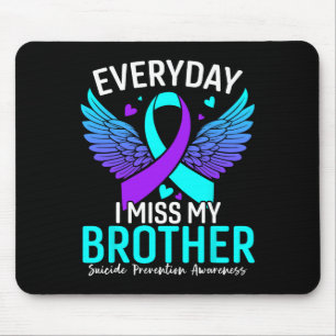 Suizidbewusstsein Shirt Bruder Suizidprävention Mousepad