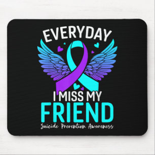 Suizidbewusstsein Shirt Freund Suizidprävention Mousepad
