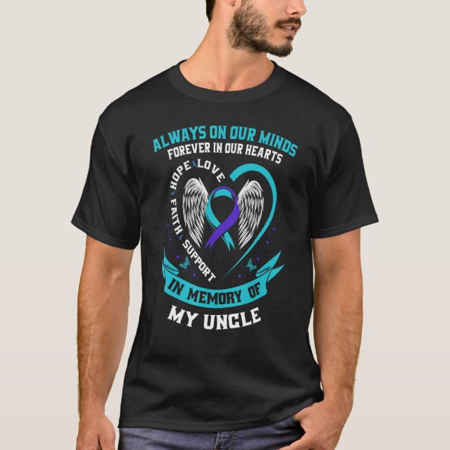 Suizidbewusstsein Shirt Onkel Mens Women Preventio (Vorderseite)