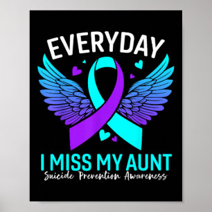 Suizidbewusstsein Shirt Tante Suizidprävention Poster