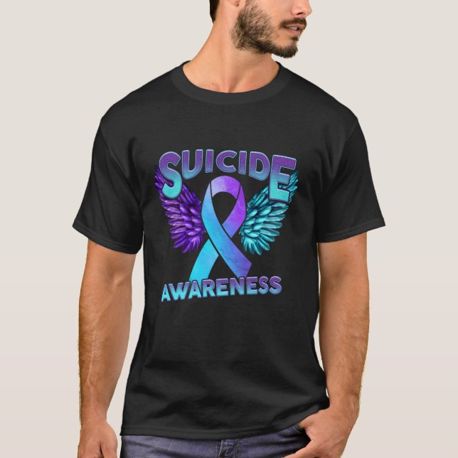 Suizidgedanken und Selbstmordprävention durch die  T-Shirt (Vorderseite)