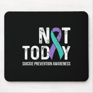 Suizidprävention Awareness Aquamarin & Lila Ri Mousepad