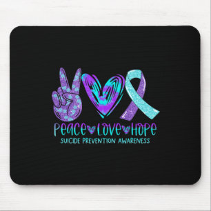 Suizidprävention Bewusstsein Frieden Liebe Hoffnun Mousepad