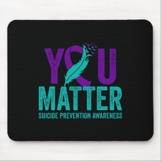 Suizidprävention Bewusstsein für Aquamarines und L Mousepad