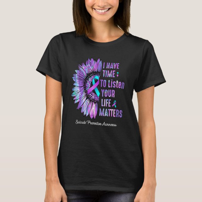 Suizidprävention Bewusstsein für Ihre Angelegenhei T-Shirt (Vorderseite)