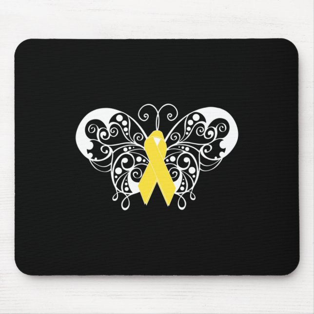 Suizidprävention Bewusstsein Gelbes Multiband-Butt Mousepad (Vorne)