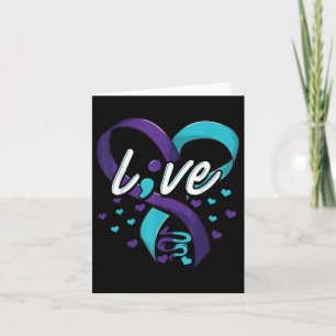 Suizidprävention Bewusstsein Live-Liebe Semicolon Karte