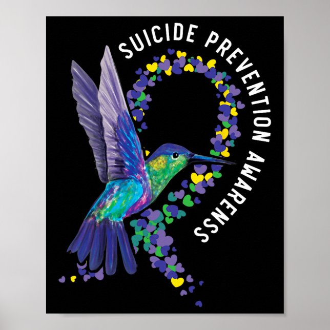 Suizidprävention Bewusstsein psychische Gesundheit Poster (Vorne)