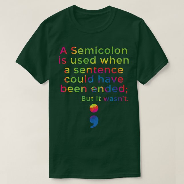 Suizidprävention Bewusstsein psychische Gesundheit T-Shirt (Design vorne)